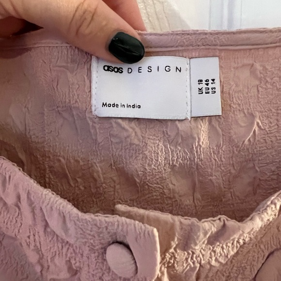 ASOS puff textured button through top - Picture 11 of 11